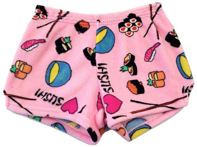 Made With Love & Kisses Flurr Shorts Sushi  Madness Pink